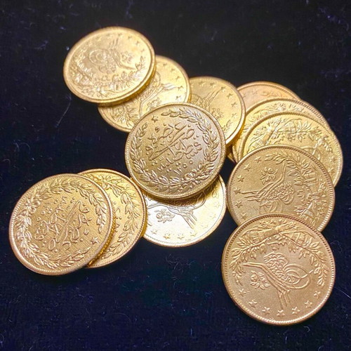 Turkish lira new 22-carat gold-plated replica coin