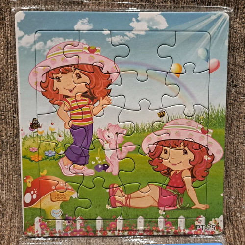 Strawberry Shortcake 3 puzzles new, sealed with hanging hole