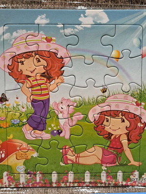 Strawberry Shortcake 3 puzzles new, sealed with hanging hole
