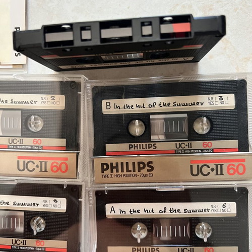 Philips UC*II chrome cassette tapes used, pack of 10