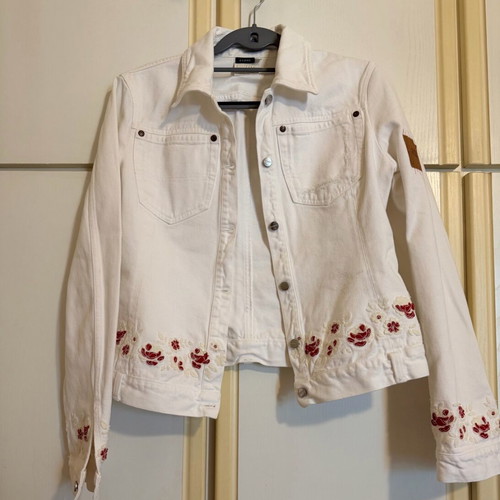 Gianfranco Ferre women's white denim suit like new, size M