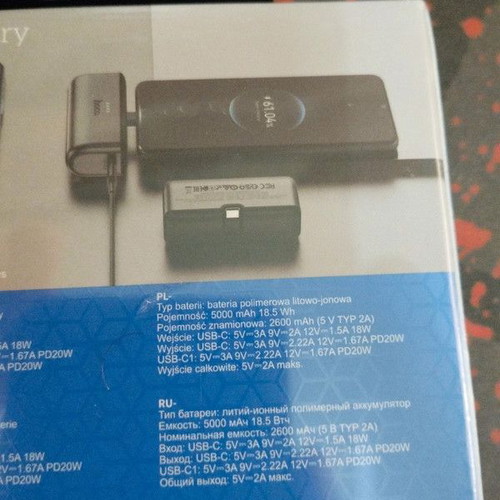 Mini Powerbank 5000mAh with fast TypeC charging new