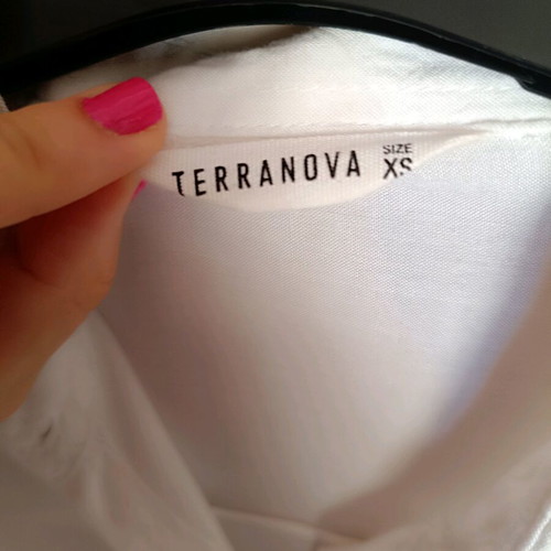 Terranova white shirt dress like new, size XS