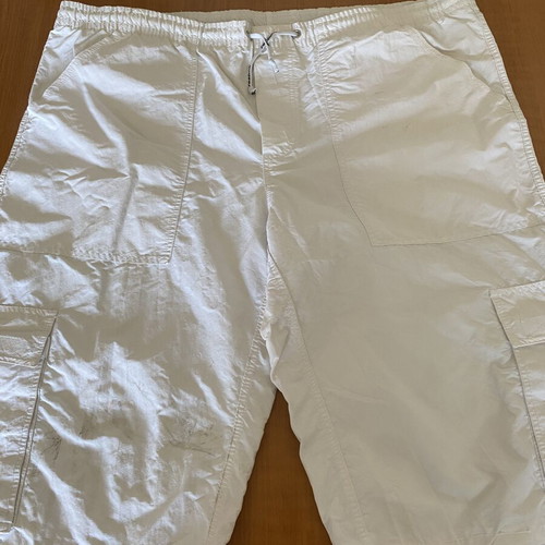 Reebok men's swim shorts used, white, sizes L XL