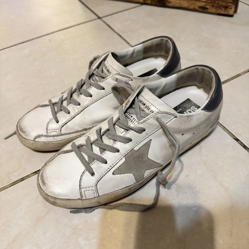 Golden Goose Superstar sneakers size 38 like new, white and grey