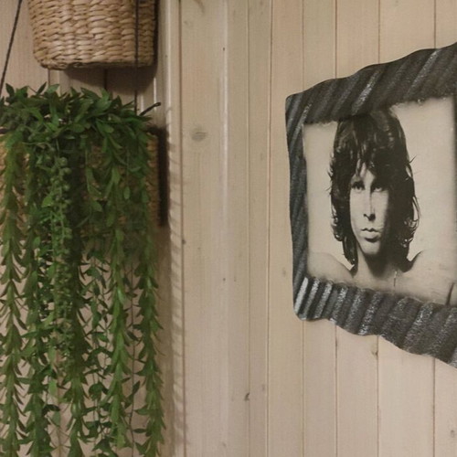 Jim Morrison wooden frame like new, handmade