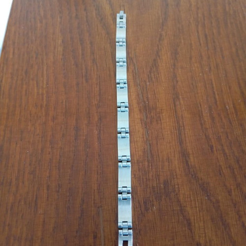 Men's stainless steel bracelet used with secure clasp