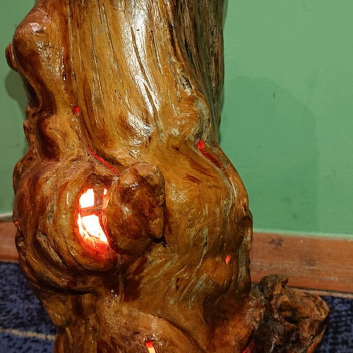 Root Night Lamp like new, unique, made in Sweden