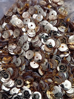 Sequins gold 6mm 50g new
