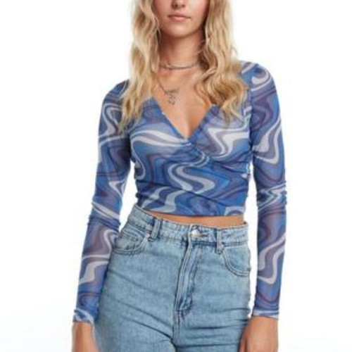 New Yorker mesh top like new, blue, size XS