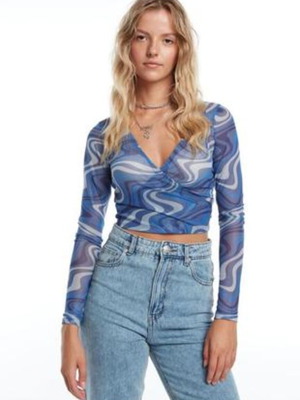 New Yorker mesh top like new, blue, size XS