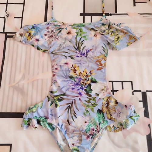 Calzedonia baby sea floral frilly tankini size 12
