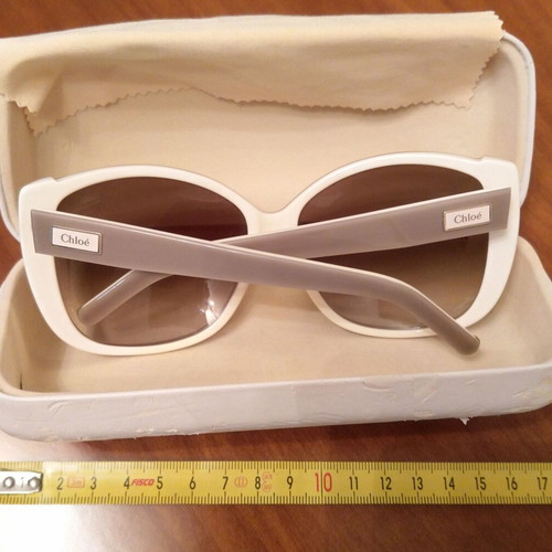 Chloe sunglasses like new, beige sugar color, UV filter