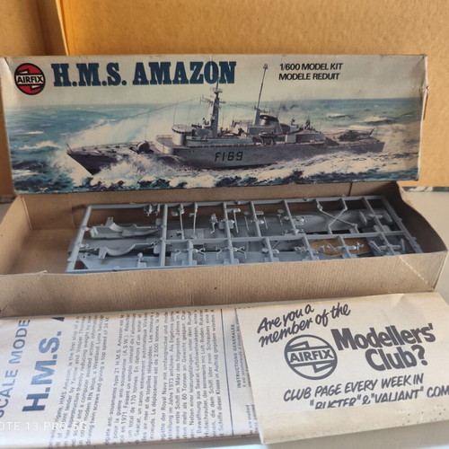 Airfix HMS Amazon F169 model kit 1/600 scale