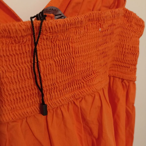 Zara orange summer dress Small new, 100% cotton