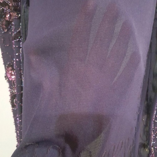 Cinema Elastic Embroidered Top With Sequins Like New One Size