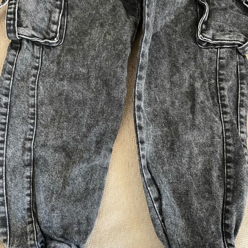 Cargo women's pants new, black denim, size 34