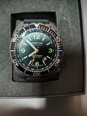 Norton Watchmaker automatic wristwatch, black