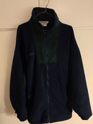 Columbia fleece jacket XL used, vintage retro blue and khaki