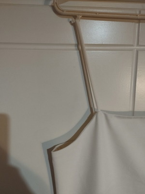 Zara white dress with straps like new, size L
