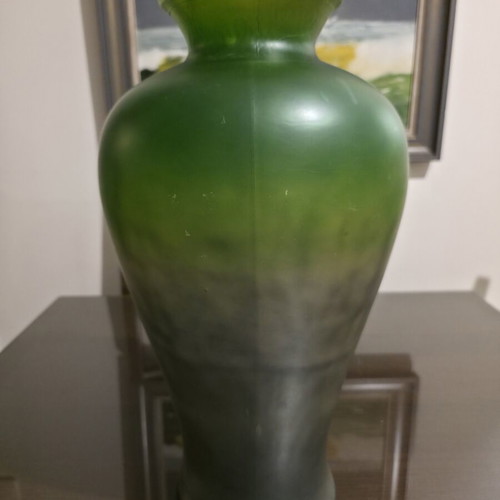 Glass amphora vase decorative, vintage style