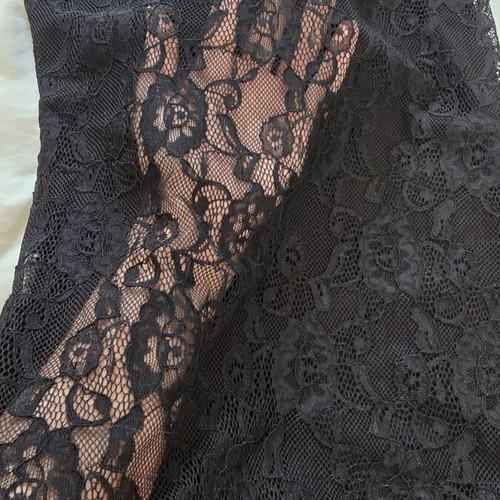 Stradivarius lace bodysuit, black, size S