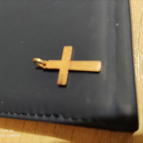 Gold cross 14K new, ideal for baptism