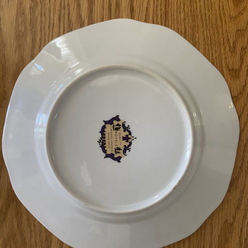Limoges Royale France decorative plate 22K gold, like new, 26cm