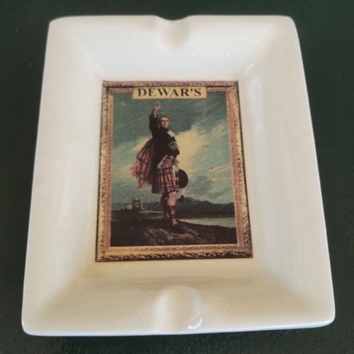 Dewars porcelain ashtrays set of 3, vintage, new