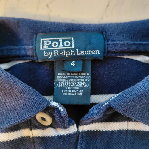Ralph Lauren Polo T-shirt used, blue, for boys 3-4 years