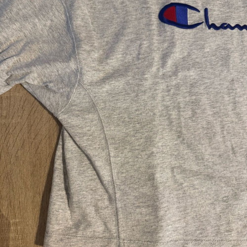 Champion oversized crop top medium like new, gray