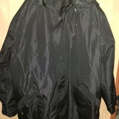 River men's parka black like new, size 3XL