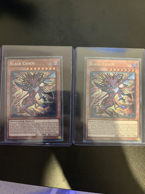 Κάρτες Yu-Gi-Oh! Black Chaos x2, Fallen of the White Dragon, Starlights x2 σαν καινούργιες