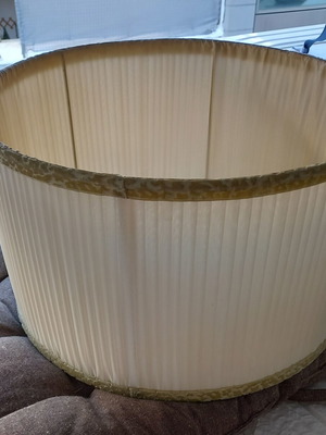 Handmade large lampshade made of organza, like new