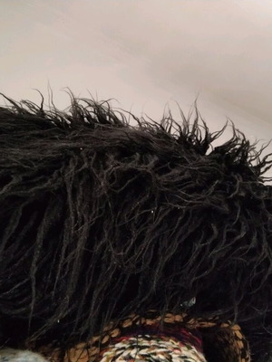 Throw blanket black color like new 1.90 x 2.30 m