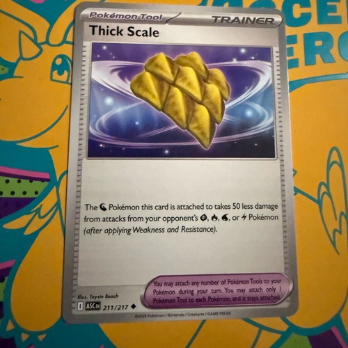 Thick Scale Pokémon card new 211/217 Ascended heroes