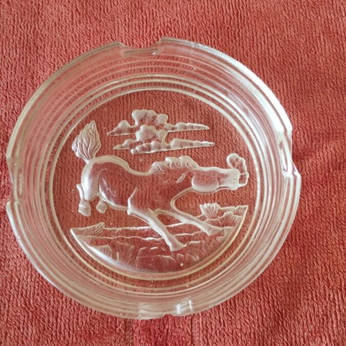 Vintage crystal ashtray Hoya Crystal collection like new
