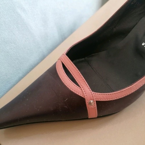 Tsitsivas leather pumps brown and pink, size 37