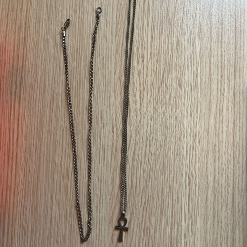 Zara necklace chains like new, set of 2 silver