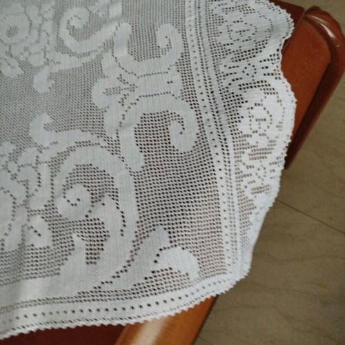 Handmade knitted table runner new, length 1 meter, width 45 cm