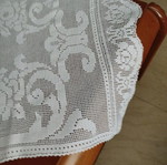 Handmade knitted table runner new, length 1 meter, width 45 cm
