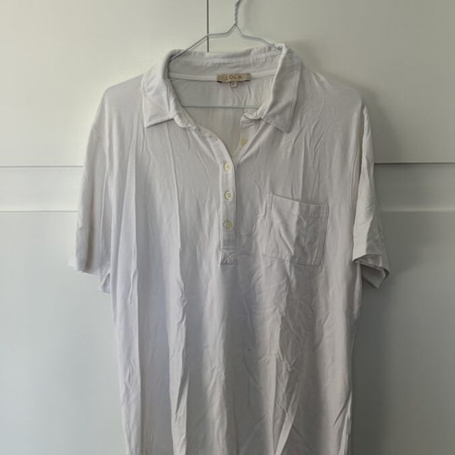 Lola women's polo shirt Large white like new