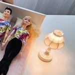 Doll lamp, battery operated