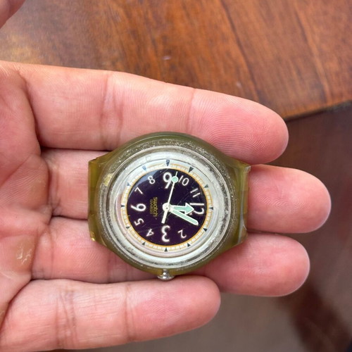 Vintage Swatch Swiss AG 1994 wristwatch 34mm, blue