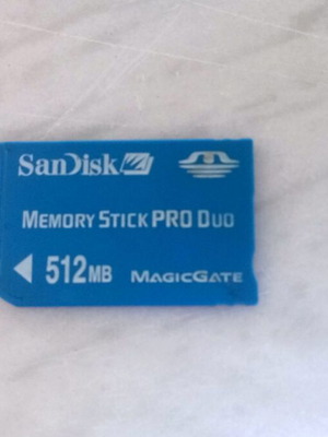 Memory Stick Pro Duo 512MB Sandisk употребяван функционален