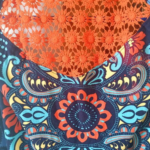 Easy dress long multicolor like new, size M
