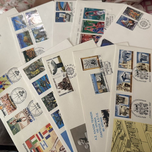 First Day Covers pack of 140, 80s-90s Greece