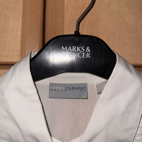 Laura Clement White Shirt Size M like new