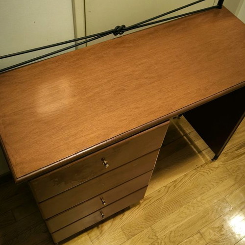 Vanity set used, solid wood, 4 drawers