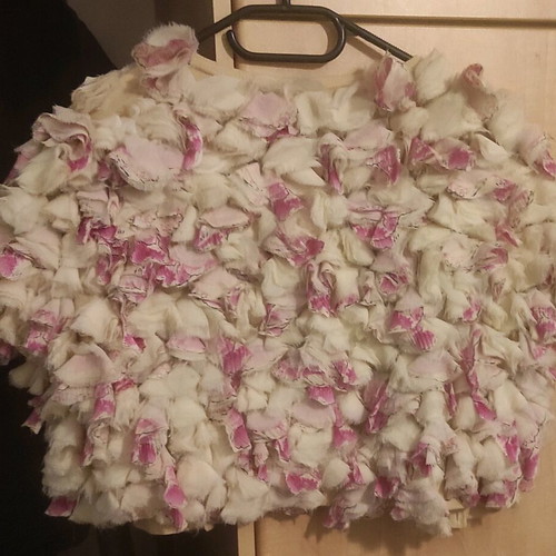 Diane von Furstenberg bolero like new, beige and pink, size M